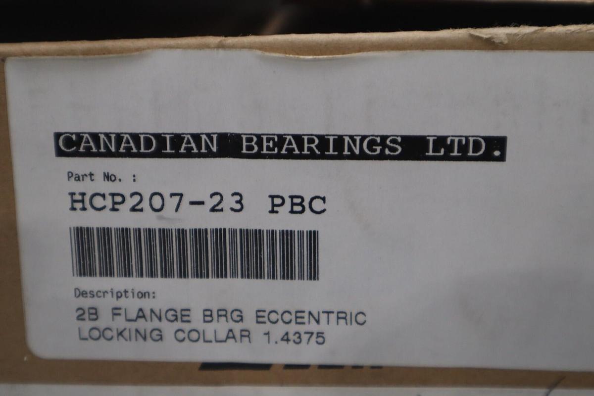 PEER PILLOW BLOCK HCP207-23 (BOX OF 7 UNITS) NEW STOCK 809-D