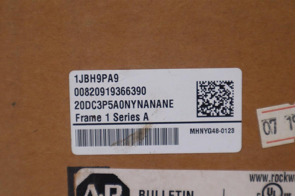 Used Allen Bradley 20DC3P5A0NYNANANE AC VFD Variable Frequency Drive STOCK 4709