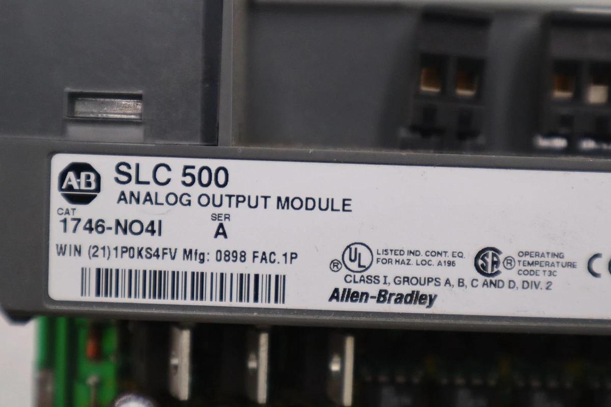 Used AB Allen Bradley 1746-N04I  SLC-500 Analog Input Module Series A STK 5349A