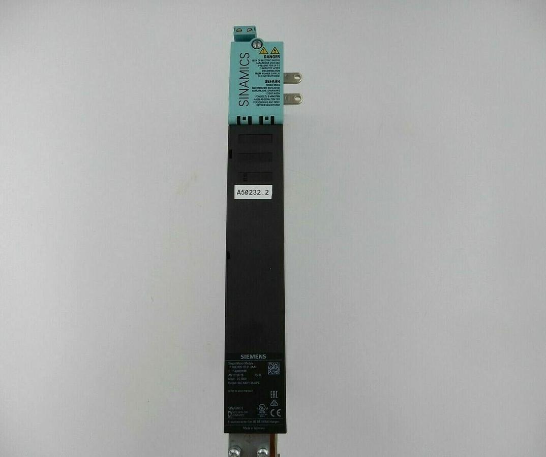 Used SIEMENS SINAMICS 6SL31201TE218AA4 SINGLE MOTOR MODULE STOCK 694