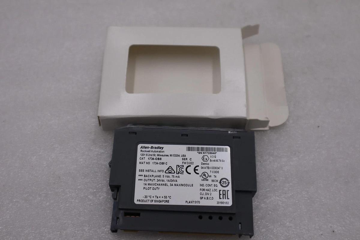 Used Allen Bradley 1734-OB8S Point I/O Safety Output Module STOCK H1036A