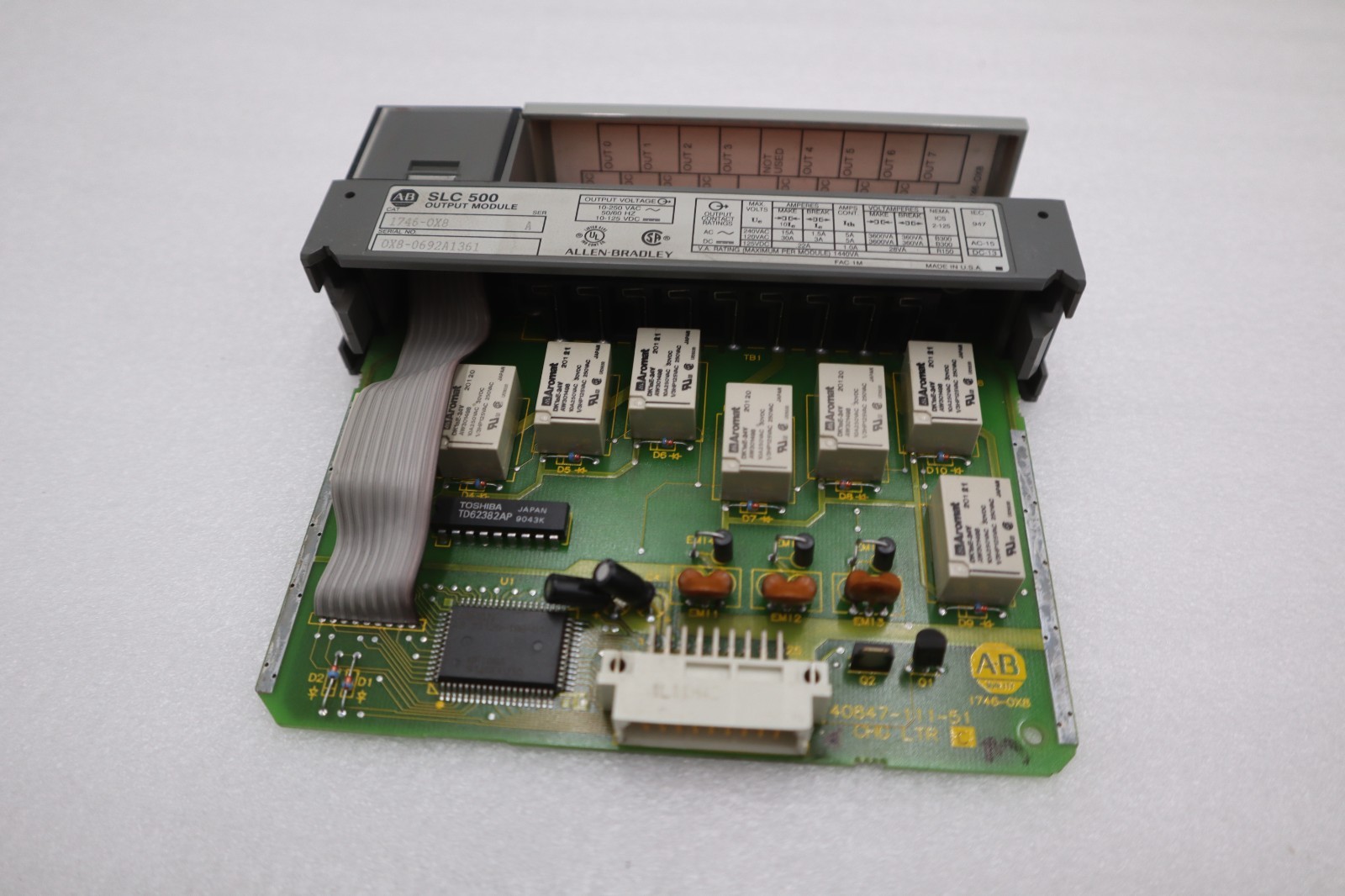 Used Allen-Bradley 1746-OX8 SLC 500 Output Module Series A - STOCK GF246A