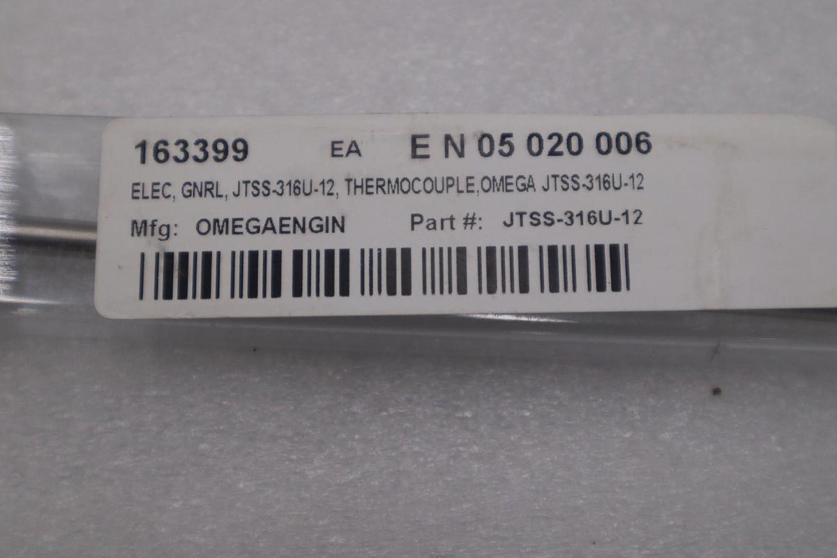 OMEGA JTSS-316U-12 STOCK #G-887
