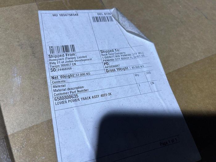 NEW IN BOX! HONEYWELL MEASUREX POWER TRACK 6580800635 Lower Assy STOCK S-273