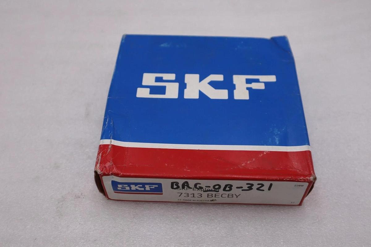 Used NEW SKF ANGULAR CONTACT BALL BEARING 7313-BECBY STK GF157A
