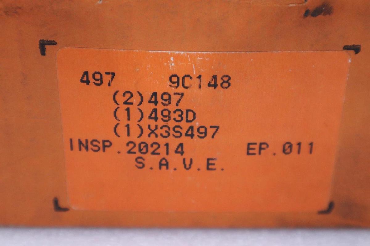 Used Timken 497 9C148 Tapered Roller Bearing Assembly - NEW IN BOX - STOCK 2921CC