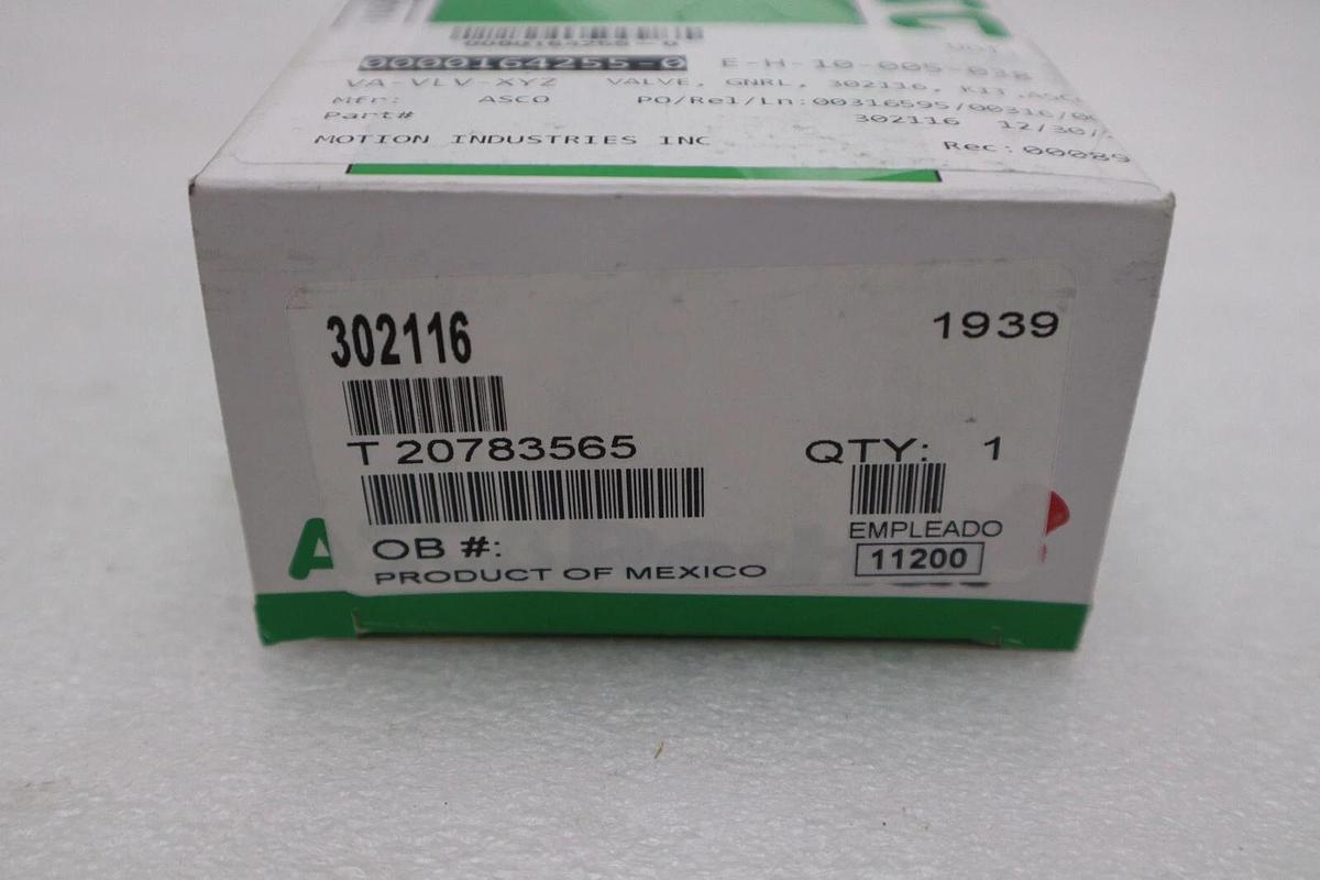 Used NEW IN BOX Asco Red Hat 302116 Rebuild Kit STOCK G818A