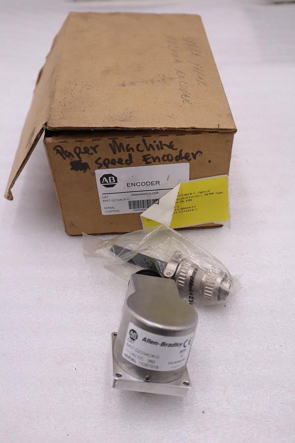 Used NEW ALLEN BRADLEY 845T-DZ33ACK-C ENCODER SER.A 845TDZ33ACKC STOCK 3843CC