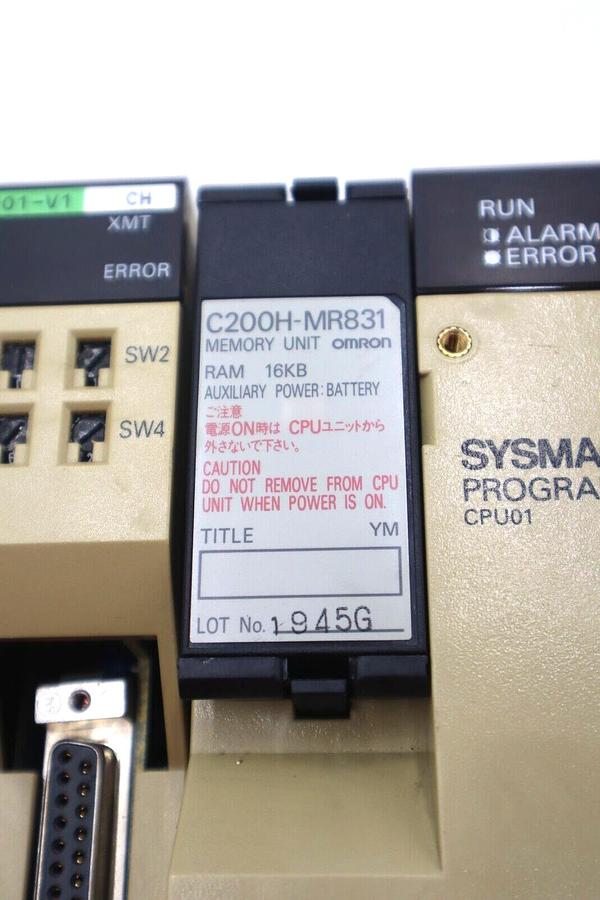 Used Sysmac C200H-MR831 16KB RAM Programmable Controller CPU01 New Open Box #3617
