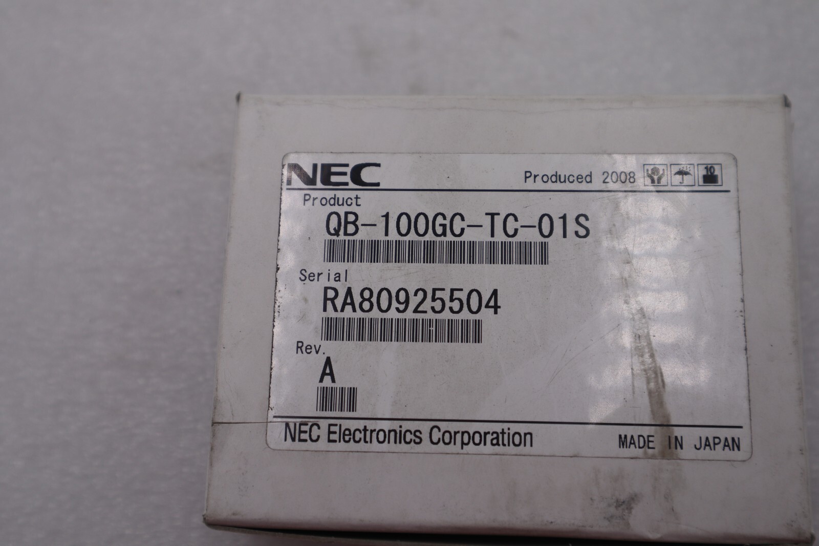 NEW NEC ELECTRONIC QB-100GC-TC-01S FREE SHIPPING STOCK #2707