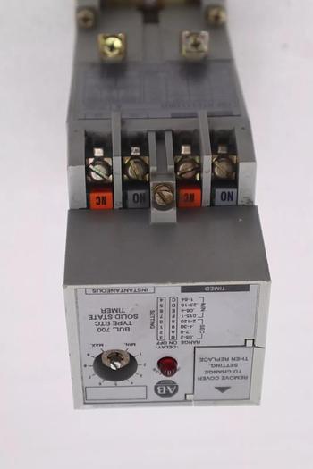 ALLEN BRADLEY 700-RTC11110U1 SER A TYPE RTC SOLID STATE TIMING RELAY #K-3624