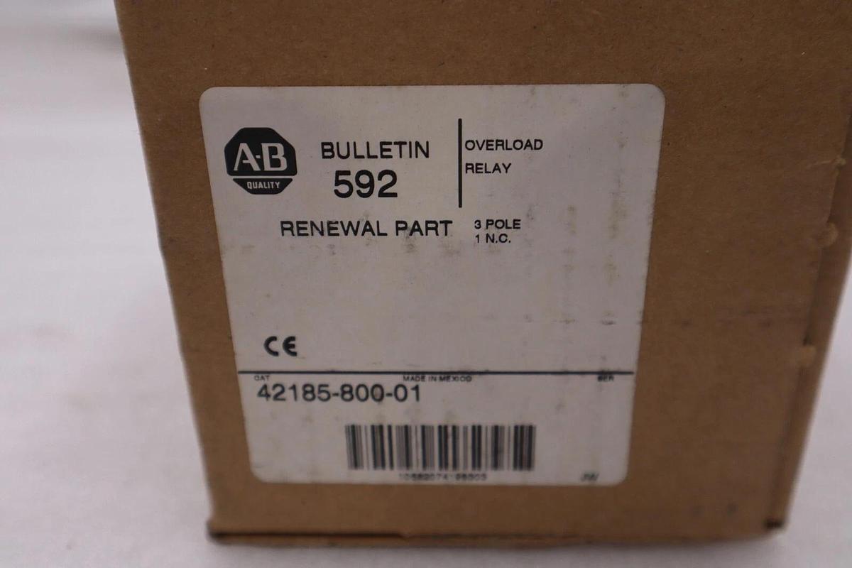 NEW IN BOX Allen Bradley 42185-800-01 Overload Relay STOCK H1083