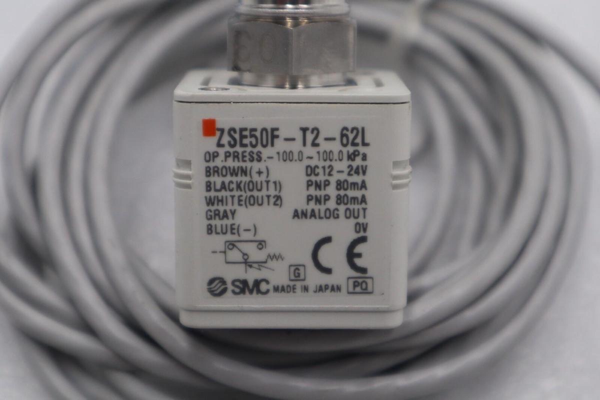 Used NEW OPEN BOX SMC ZSE50F-T2-62L SMC sensor-100~100kpa STOCK L-362-C