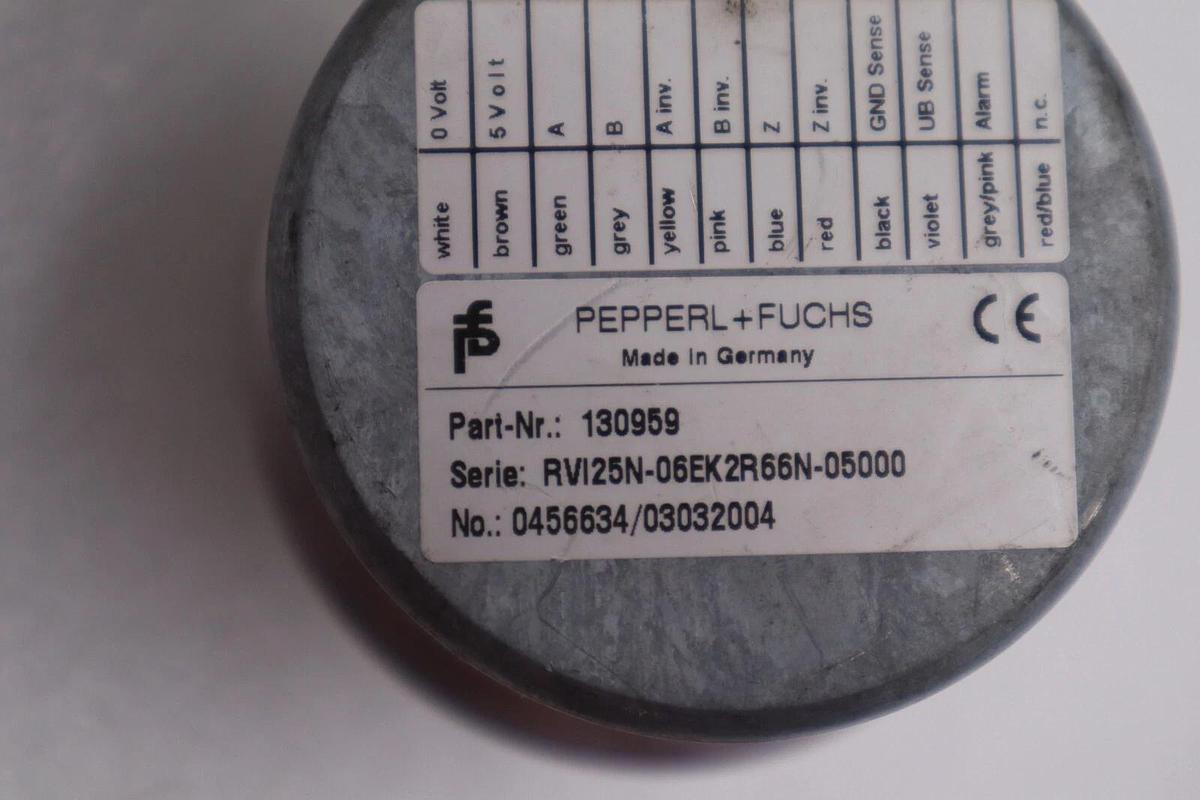 Used PEPPERL+FUCHS RVI25N-06EK2R66N-05000 STOCK #K-2373