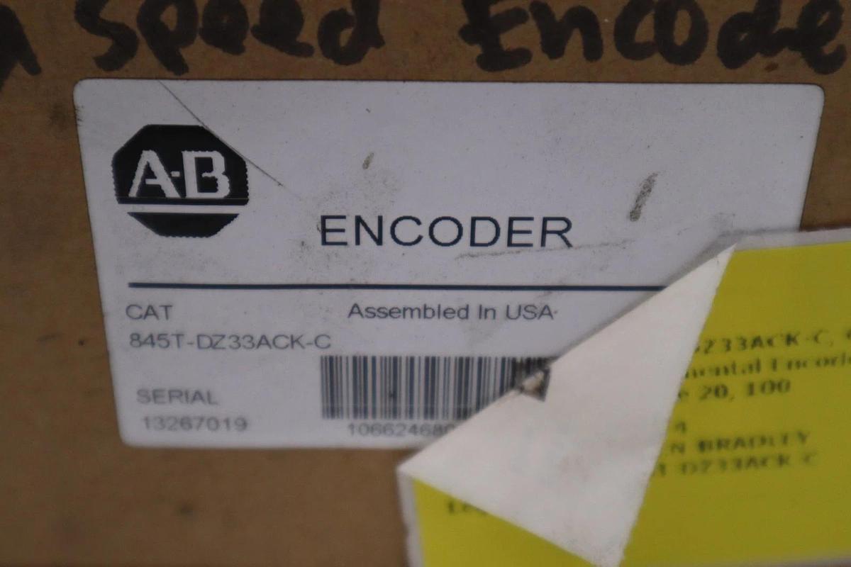 NEW ALLEN BRADLEY 845T-DZ33ACK-C ENCODER SER.A 845TDZ33ACKC STOCK 3843CC