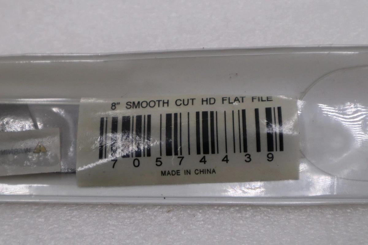 Used LOT OF 5 - Grobet 8" Smooth Cut Flat American Pattern File USA STOCK H711A