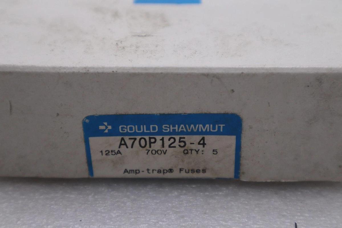Used BOX OF 5 - Amp Trap Ferraz Shawmut A70P125-4 Semiconductor Fuse - STOCK GF344A