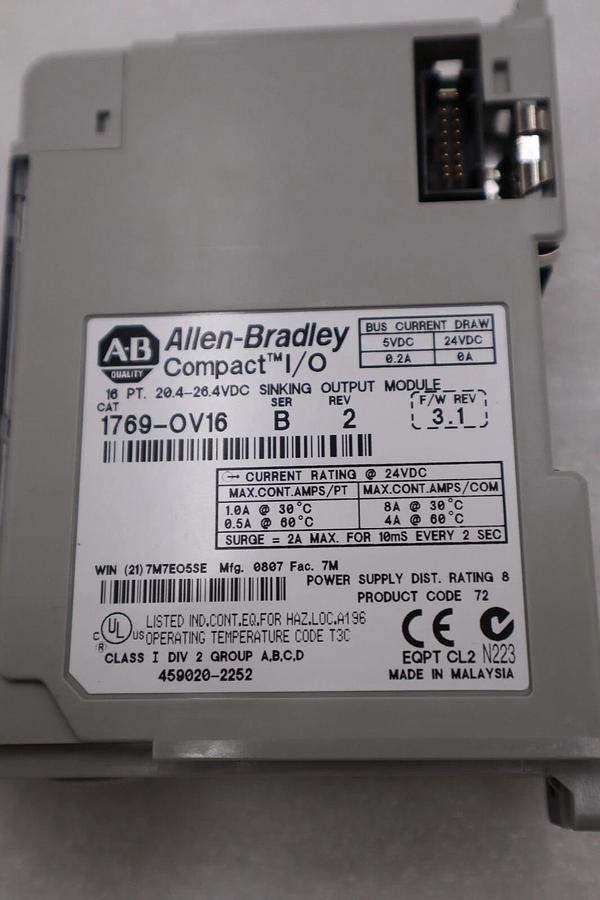 Used Allen-Bradley 1769-OV16 Compact I/O Output Module STOCK H512A