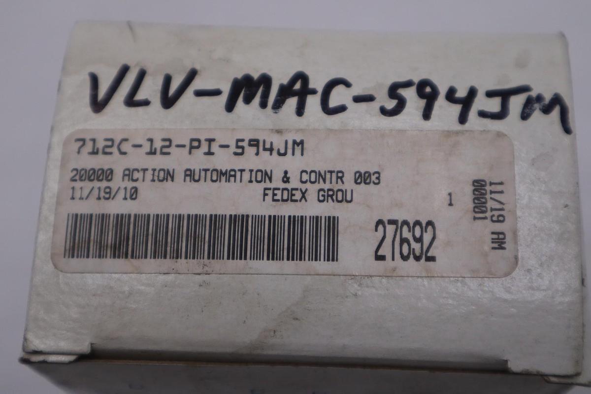 MAC 712C-12-PI-594JM SOLENOID VALVE - STOCK GF268A