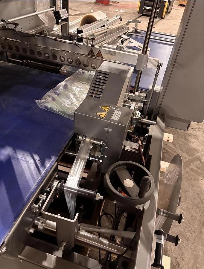 Used KALLFASS UNIVERSA 800 AUTOMATIC SIDE SEAL SHRINK WRAP SYSTEM MFG 2020