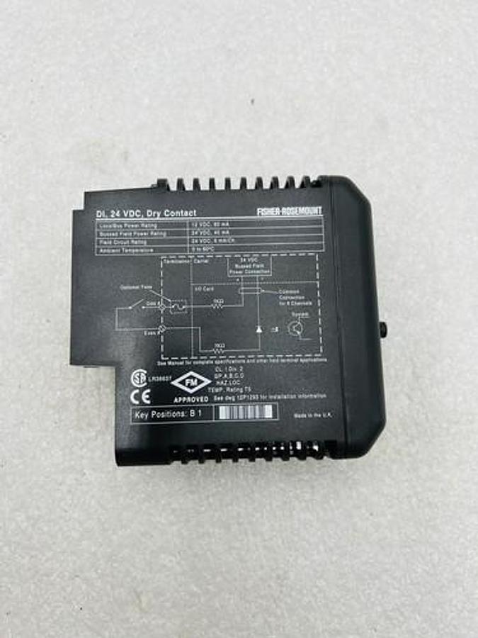 Used EMERSON DELTAV KJ3001X1-BB1 DI 8 CH 24VDC DRY CONTACT #K-2532