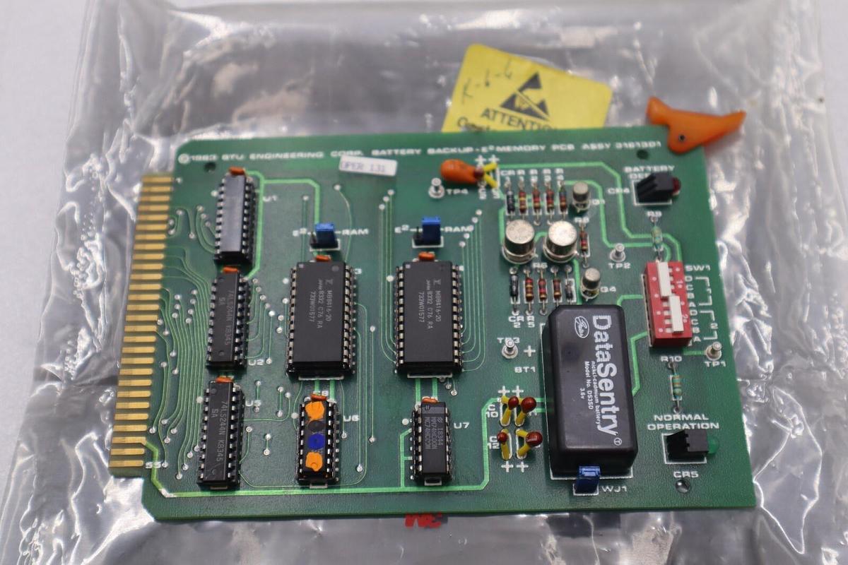 Used BRUCE 3161301 BATTERY BACKUP E2 MEMORY PCB ASSY STOCK #2818