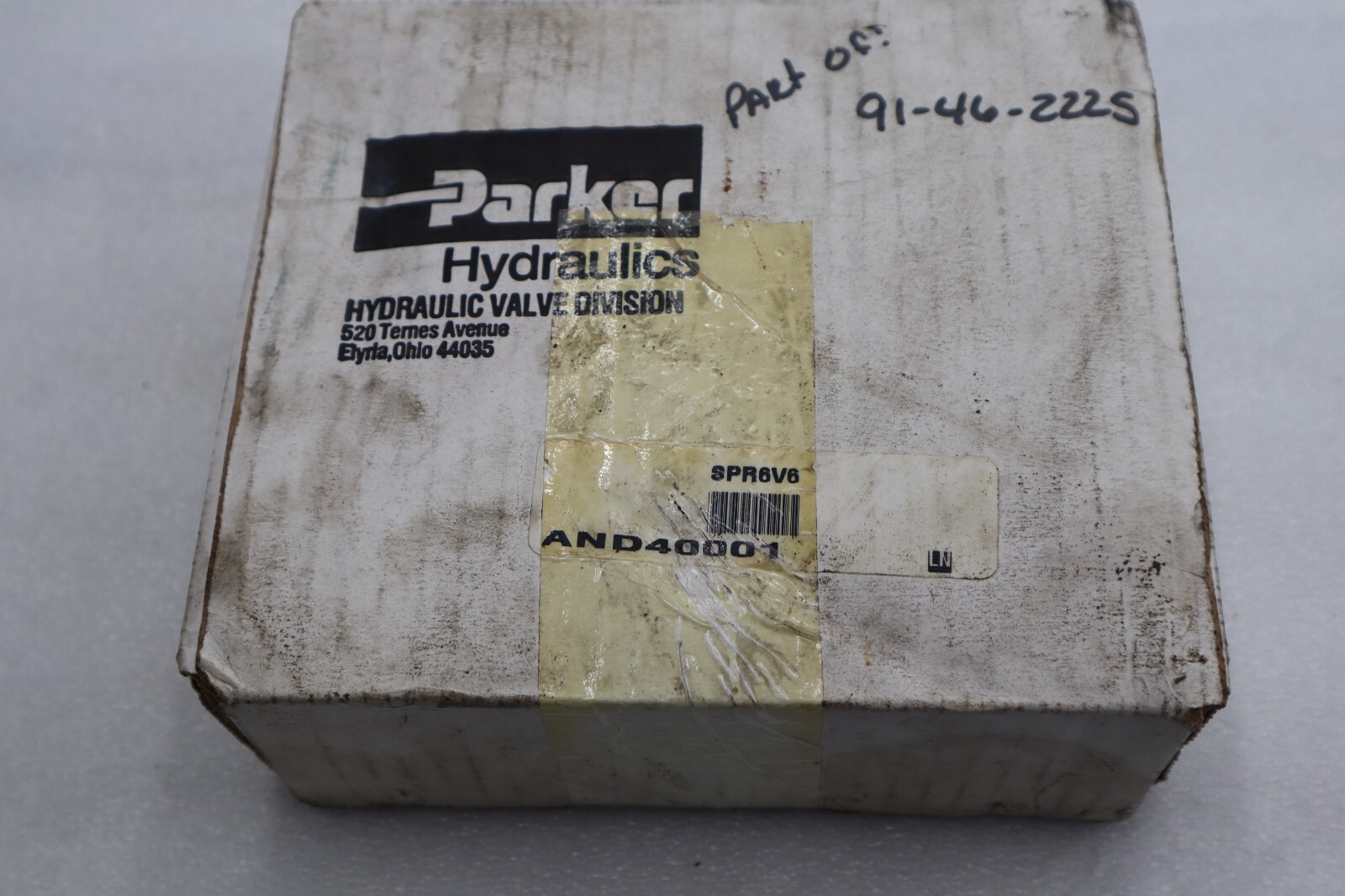 Parker Hydraulic Manifold Block Sub Plate Model# SPR6V6 Stock L-568