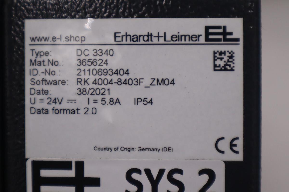 Used MCR ERHARDT & LEIMER WEB CONTROL SYSTEM NEW DC3340 / AG4497 STOCK 5148