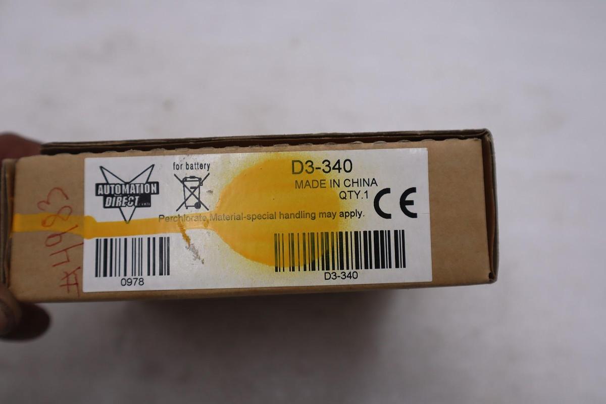 Used AUTOMATION DIRECT D3-340 PLC MODULE STOCK #L-281A