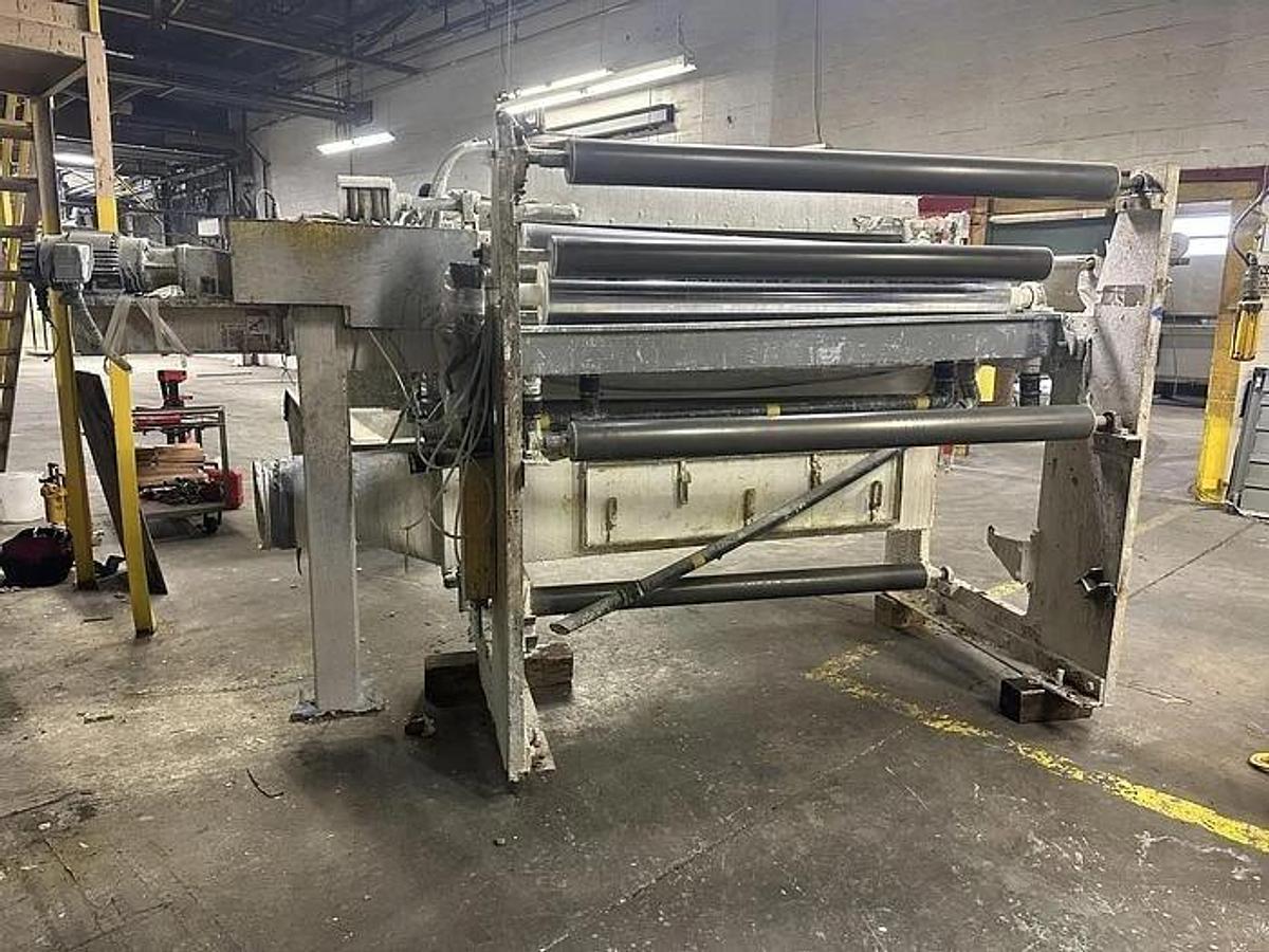 Used 62" BLACK CLAWSON AIR KNIFE COATER WITH MAYER ROD COATER