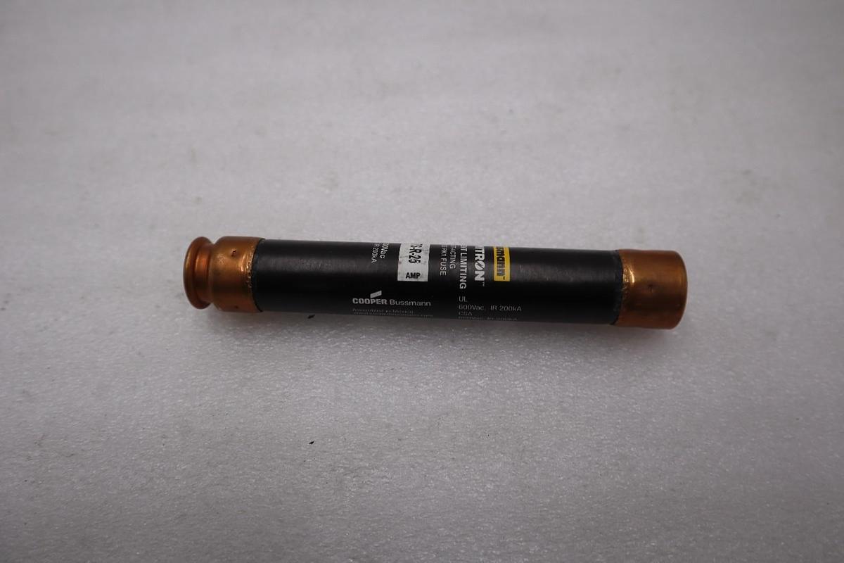 Used LOT OF 3 - BUSSMANN KTS-R-25 25 Amp 600V LIMITRON FAST ACTING FUSE STOCK H603A
