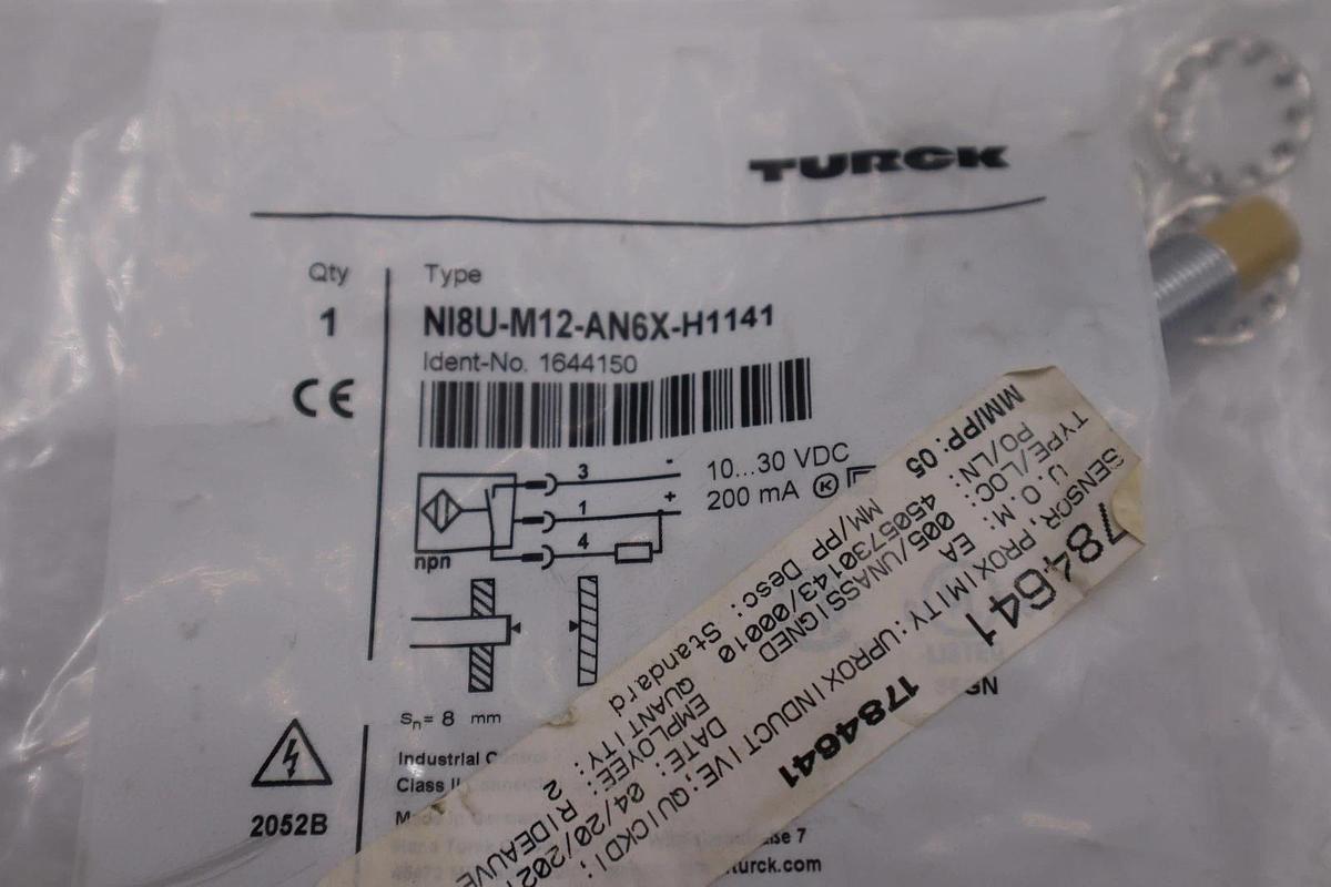TURCK NI8U-M12-AN6X-H1141 SENSOR STOCK H1640A