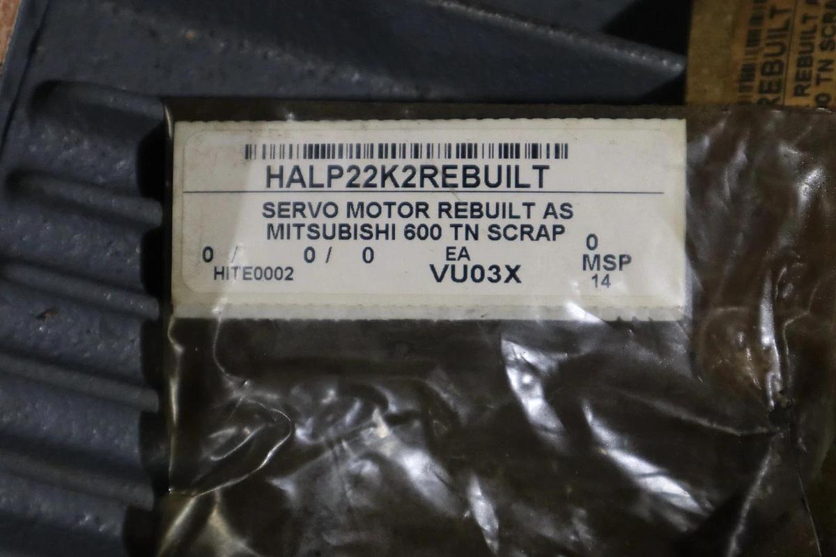 Refurbished REBUILT MITSUBISHI HA-LP22K2 / HALP22K2 SERVO MOTOR STOCK HS33