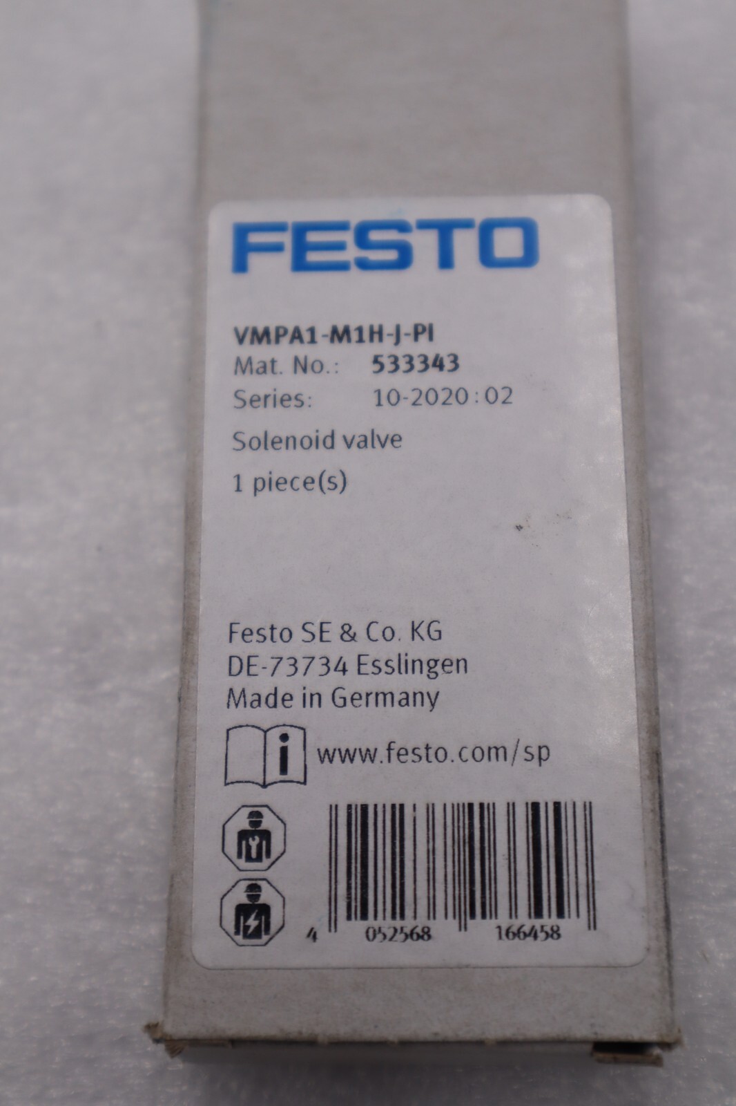 Used NEW OPEN BOX Festo VMPA1-M1H-J-PI Pneumatic Solenoid Valve STOCK L-521-C