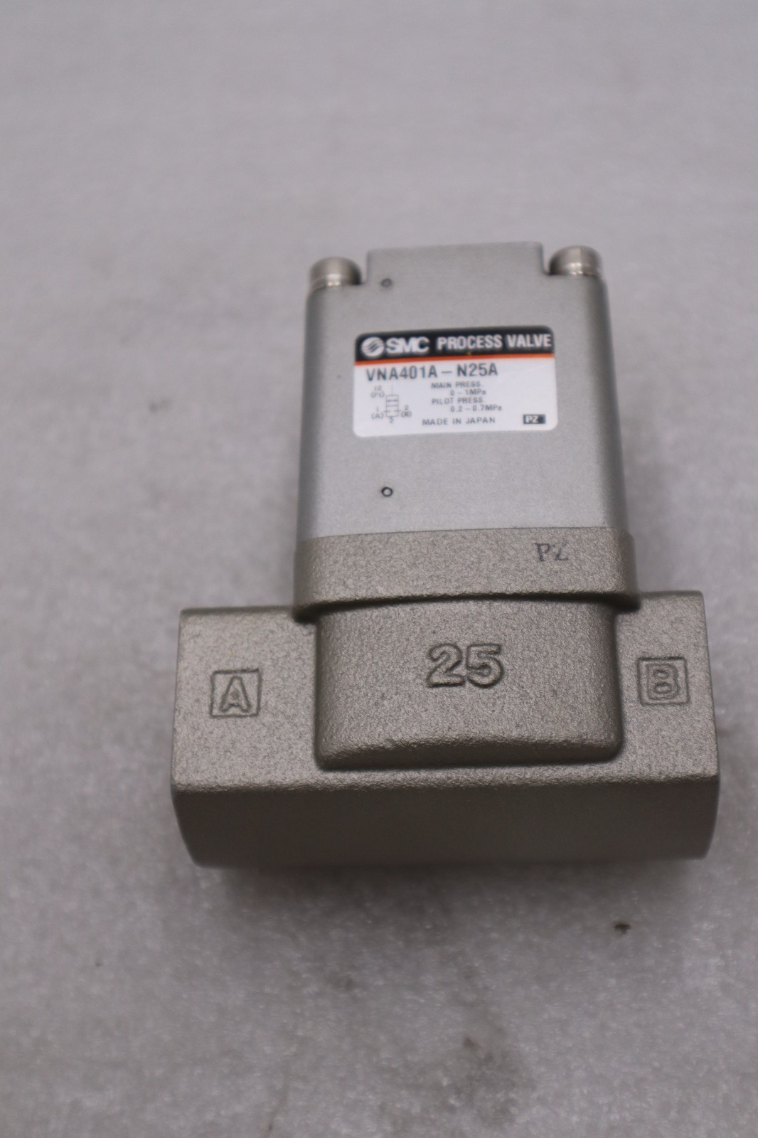 Used SMC VNA401A-N25A PROCESS VALVE STOCK #K-1948A