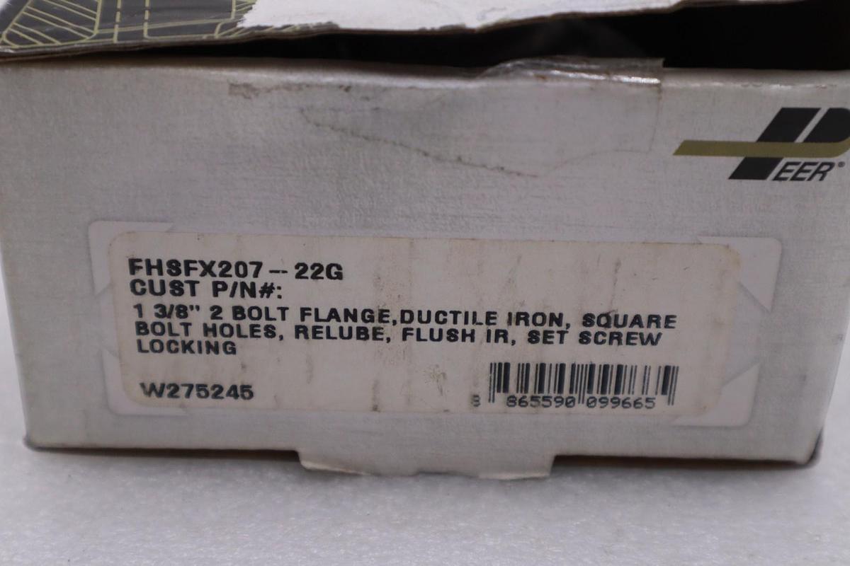 Used NEW OPEN BOX FHSFX207-22G - PEER BEARING STOCK H932A