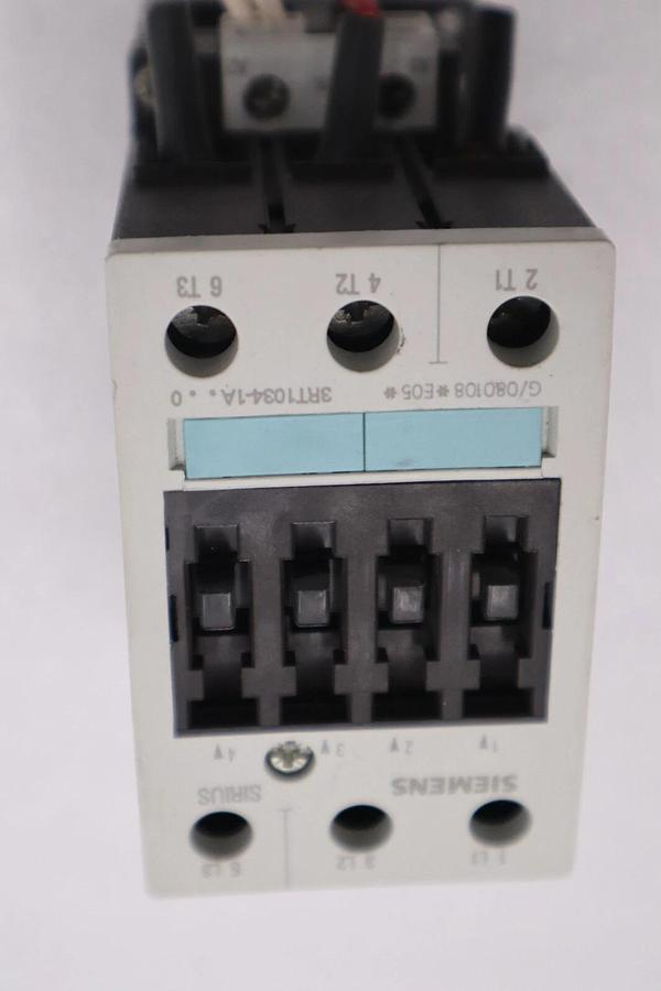 Used SIEMENS 3RT1034-1AK60 CONTACTOR COIL 120 VAC 25 HP 45 AMP STOCK K-45-A