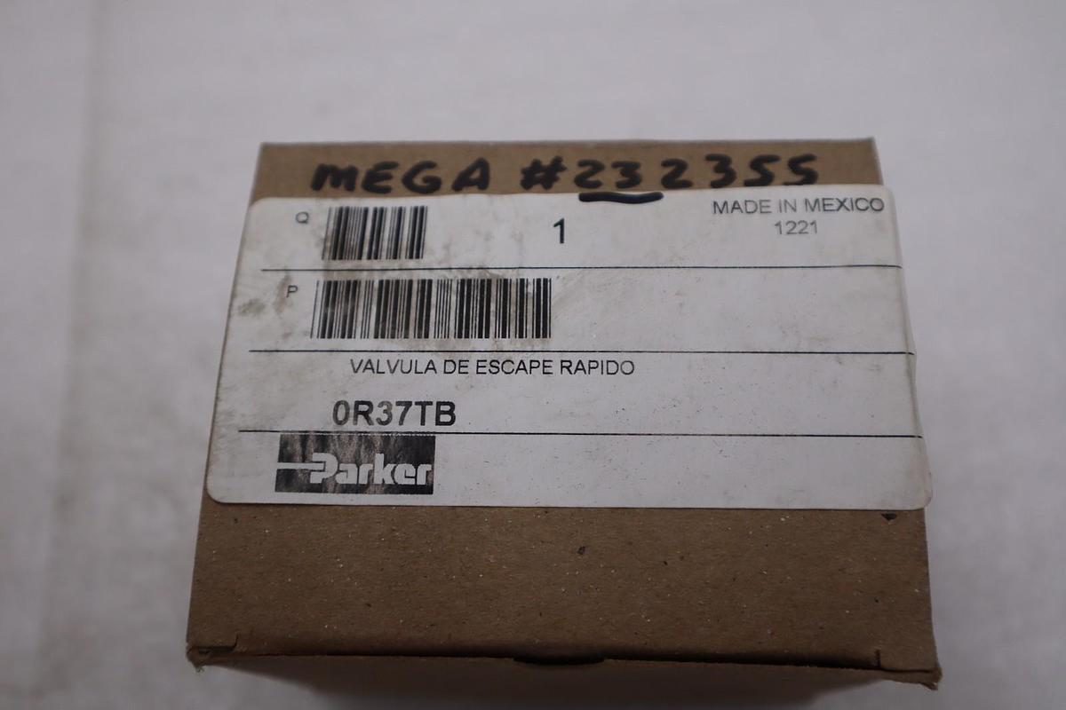 PARKER 0R37TB 3/8" QUICK EXHAUST VALVE - BRAND NEW - STOCK GF179A