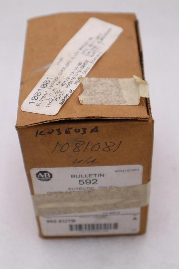 Allen Bradley 592-EUTB Series A Eutectic Overload Relay Nema SZ 0-1 - NEW NIB