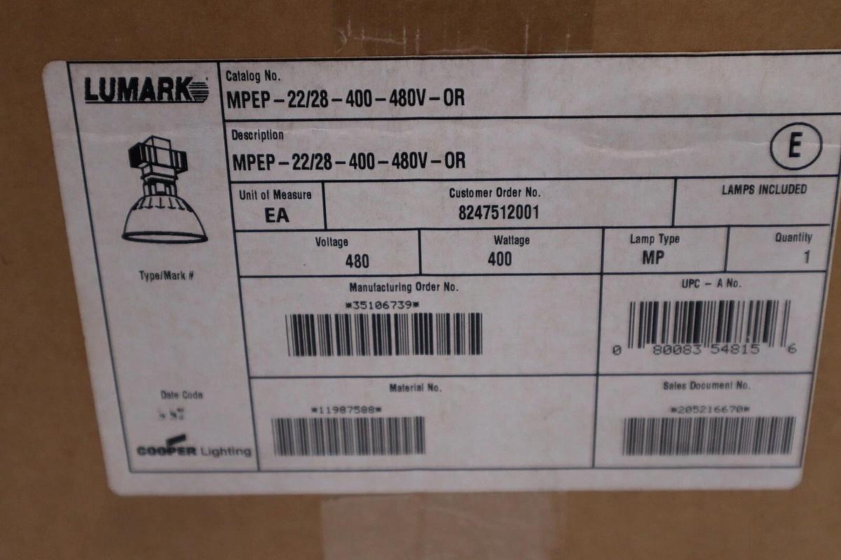 Used NEW COOPER MPEP-22/28-400-480V-OR / MPEP2228400480VOR STOCK H311