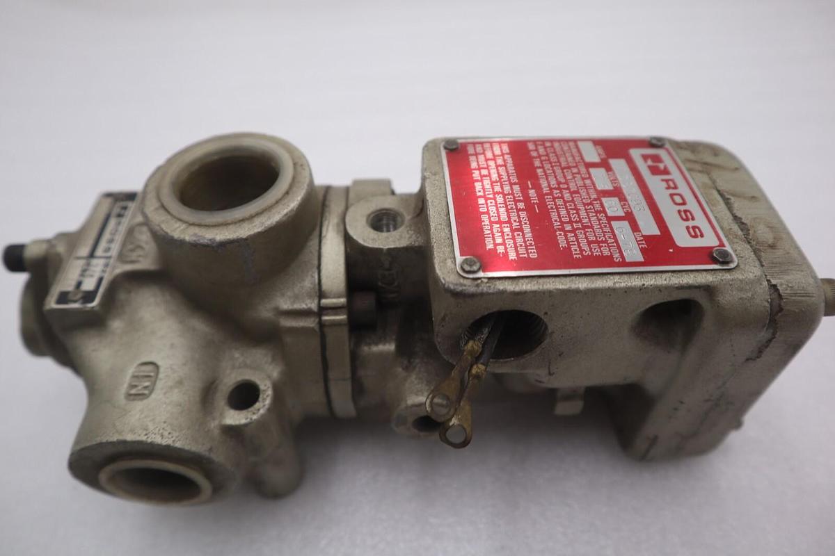 Used NEW GENUINE ROSS 387C93 VALVE 110V/50Hz SIZE 3/4 STOCK 4704