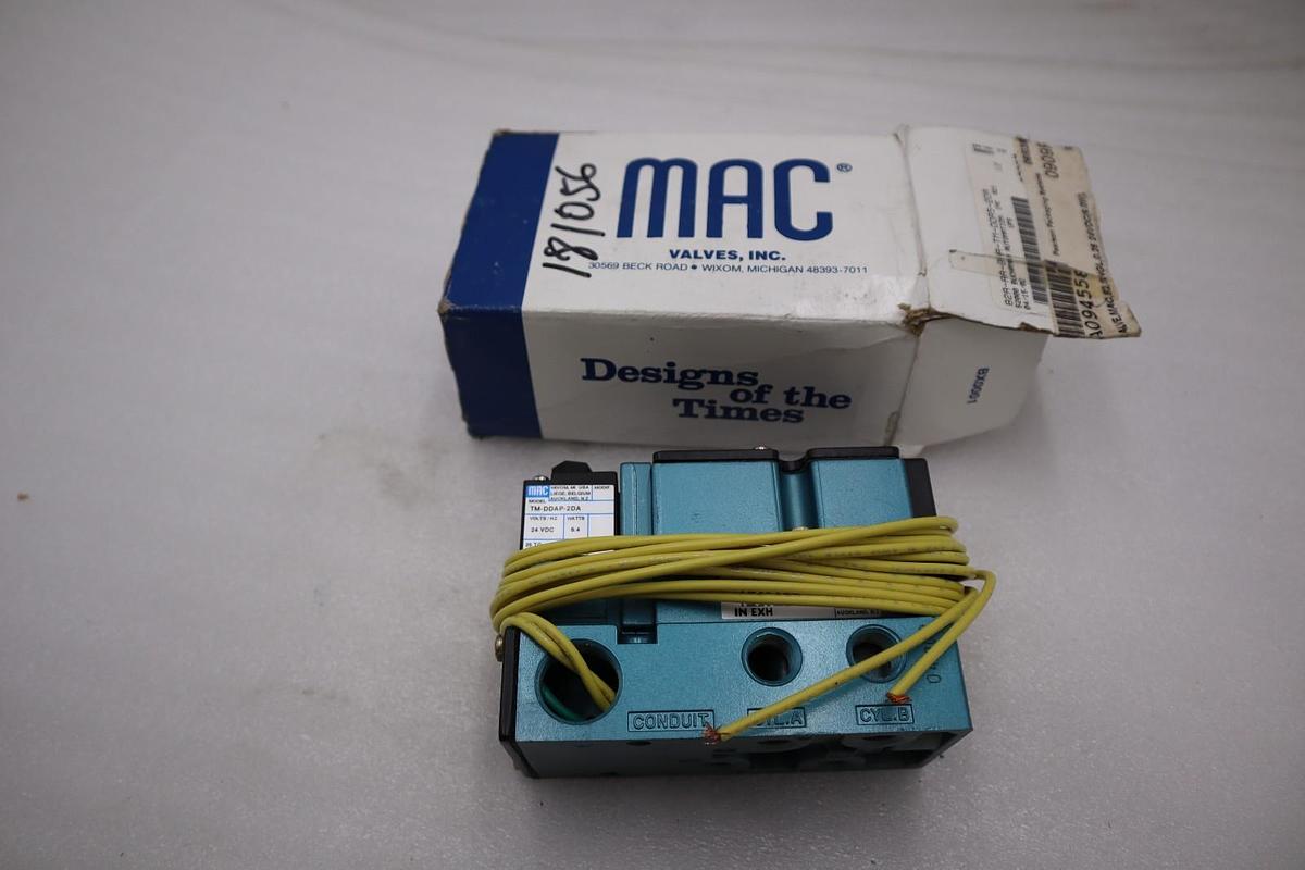 NEW MAC VALVES 82A-AA-BAA-TM-DDA5-2DA SOLENOID VALVE 82 SERIES 4-WAY STK H803A