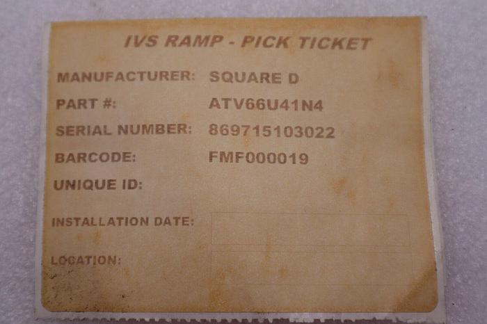 Telemecanique Square D ATV66U41N4 Variable Frequency Drive Component STOCK #2864