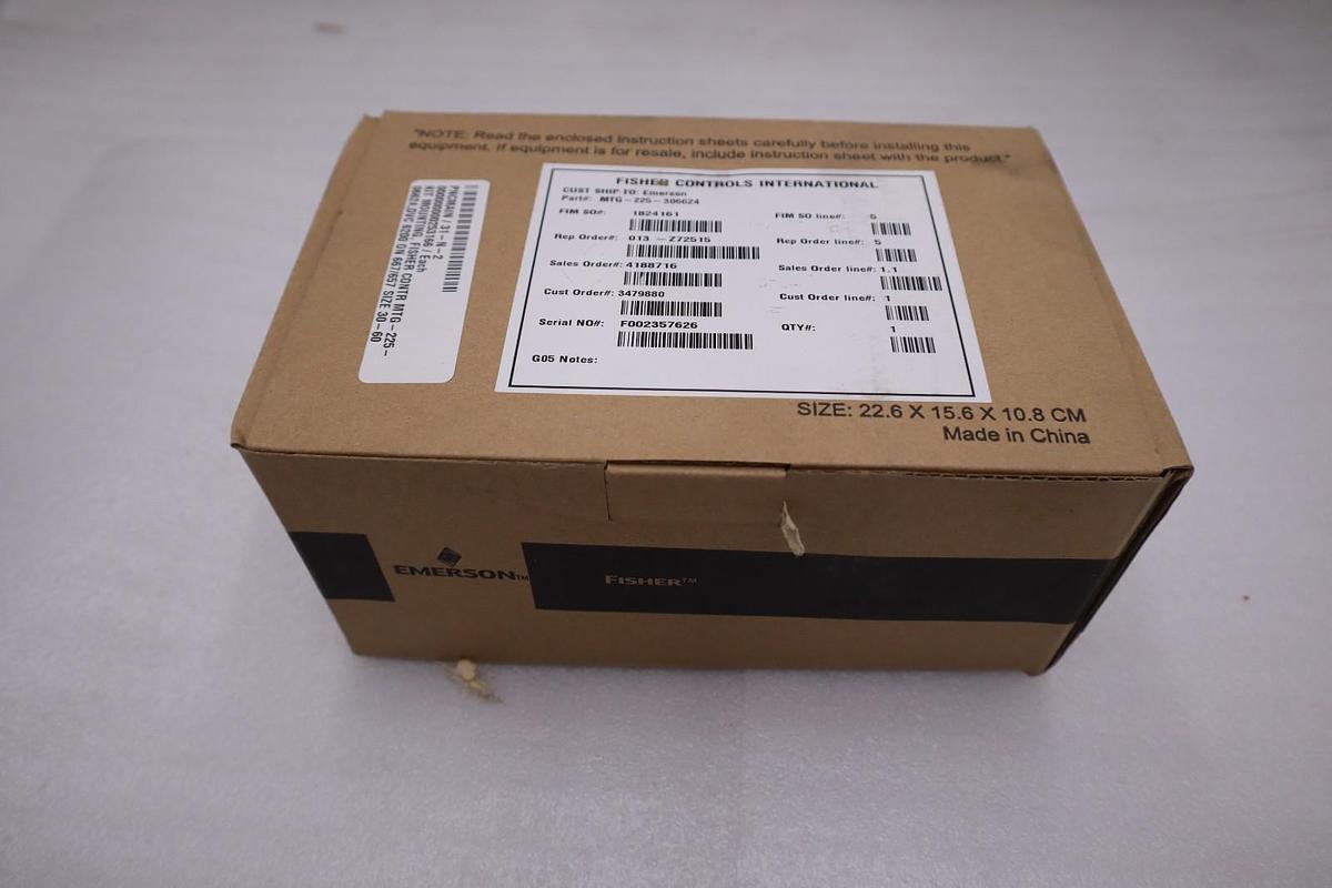 Used NEW OPEN BOX FISHER CONTROLS MTG-225-306624 STOCK GF410