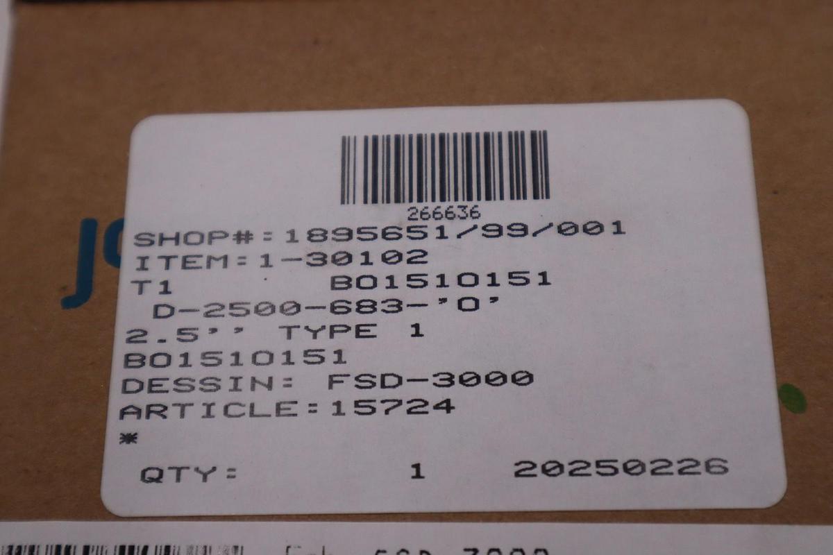John Crane FSD-3000/ FSD3000 2.5" TYPE 1 Assembly - NEW IN BOX - STOCK GF470A