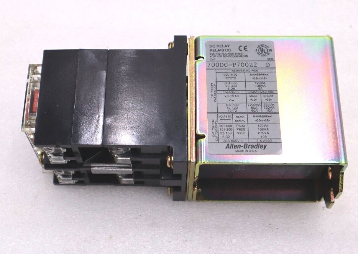 Used ALLEN BRADLEY BULLETIN 700DCP700Z2 DC RELAY RELAIS CC SERIES D #L-225