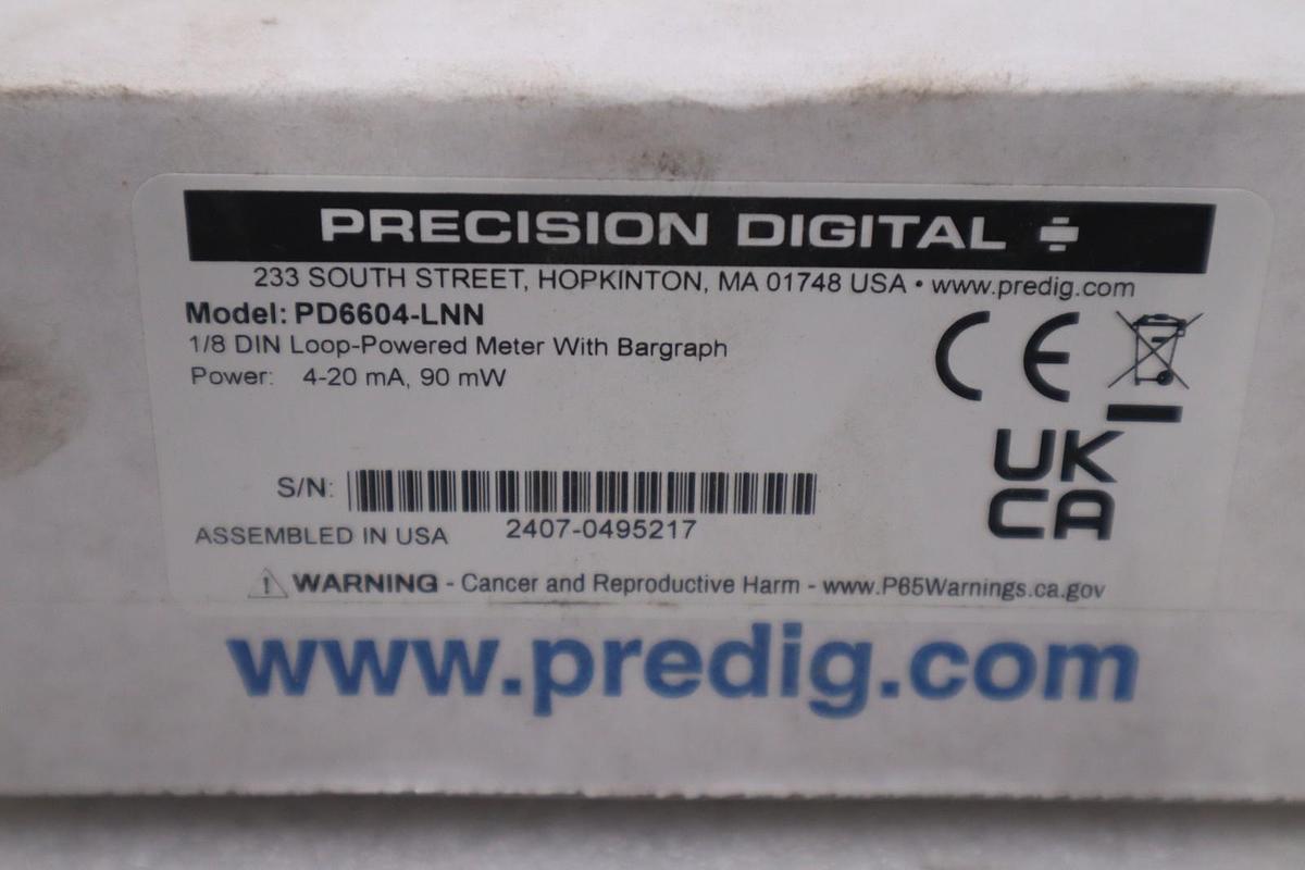 PRECISION DIGITAL PD6604-LNN / PD6604LNN (BRAND NEW) STOCK 4018B