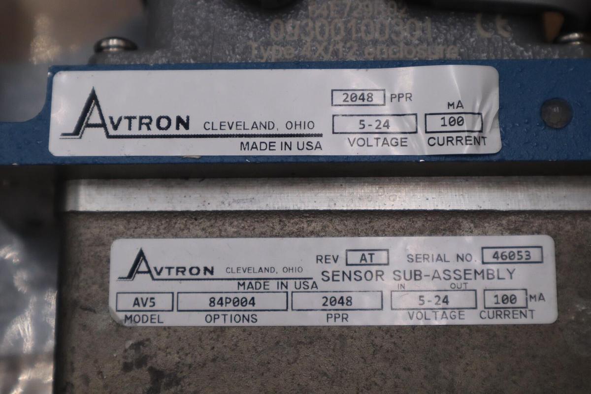 Used NEW AVTRON AV850 SMARTACH III 8-1/2" FACE MOUNT AV58P004 AV850CBF848P004 #G129A