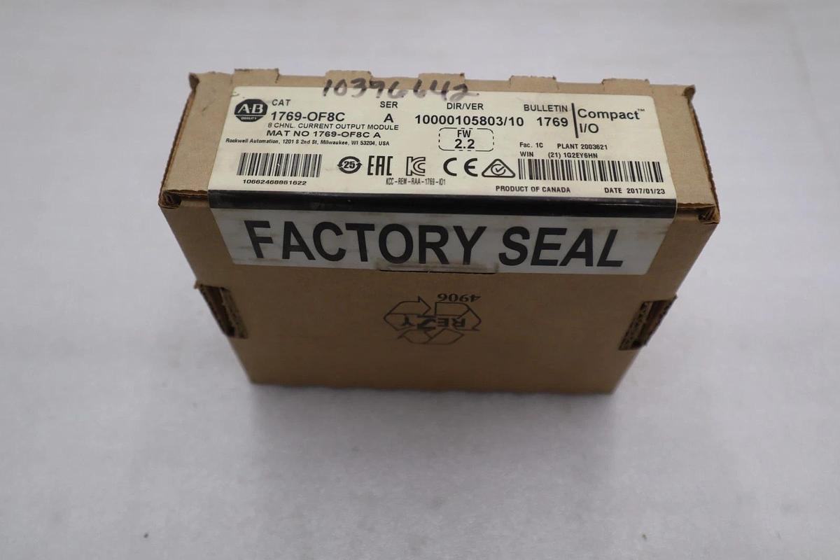 Used NEW AB Allen Bradley Analog Output Module 1769-OF8C   Ser A   STOCK GF841
