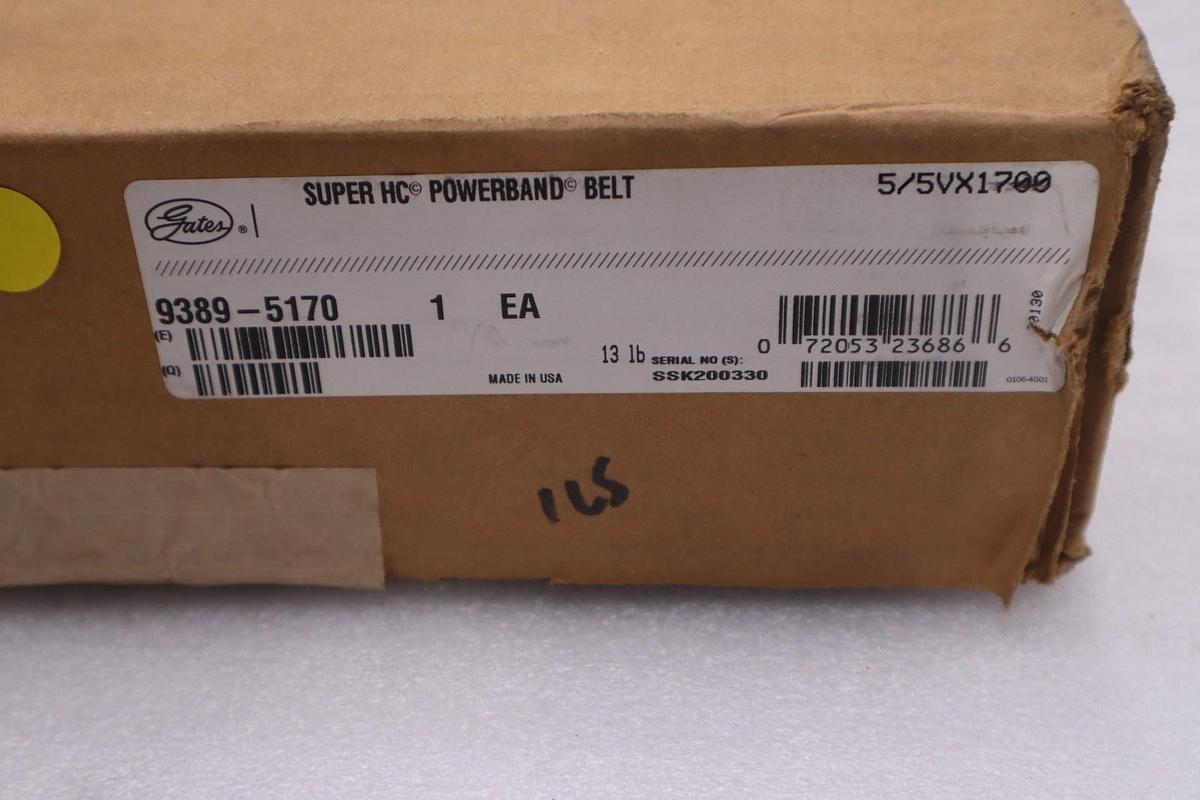 Gates 5/5VX1700 9389-5170 SUPER HC POWERBAND BELT - STOCK K4041